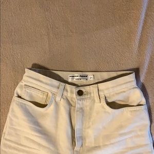 American apparel white jeans 26
